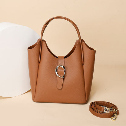 Womens Niche Versatile Shoulder And Crossbody Bag Polyester-cotton Blend