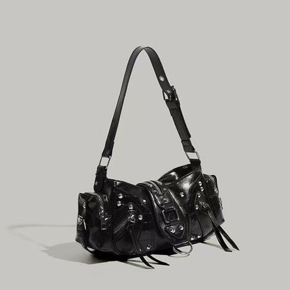 Edgy Y2k-style Single-shoulder Commuter Crossbody