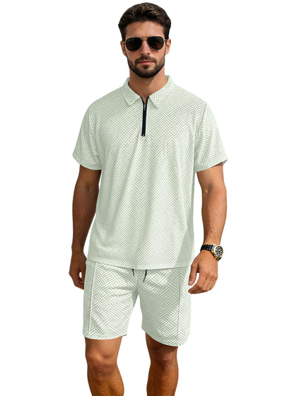 Vacation Casual Short-sleeve Shorts Set