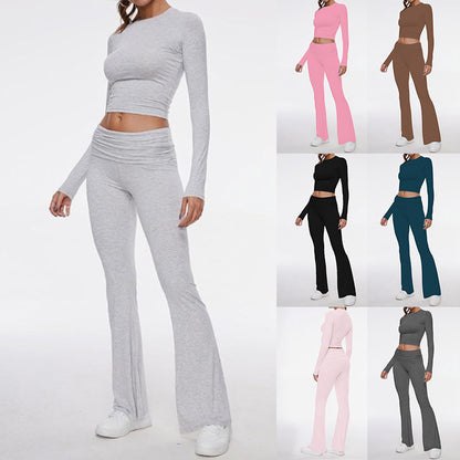 Women's Fashion Round Neck Short-Sleeve Set