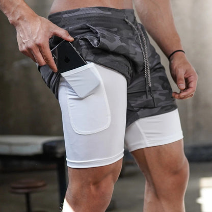 Men's Double-Layer Quick-Drying Breathable Squat Jogging