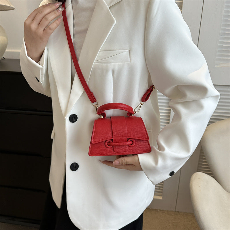 Commuter Western Style Solid Color Shoulder Messenger Bag