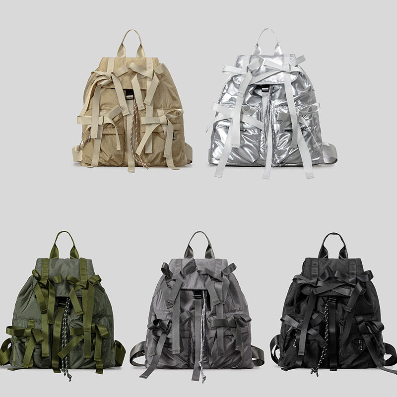 Japanese-Style Large-Capacity Sweet Bow-Knot Backpack For Women