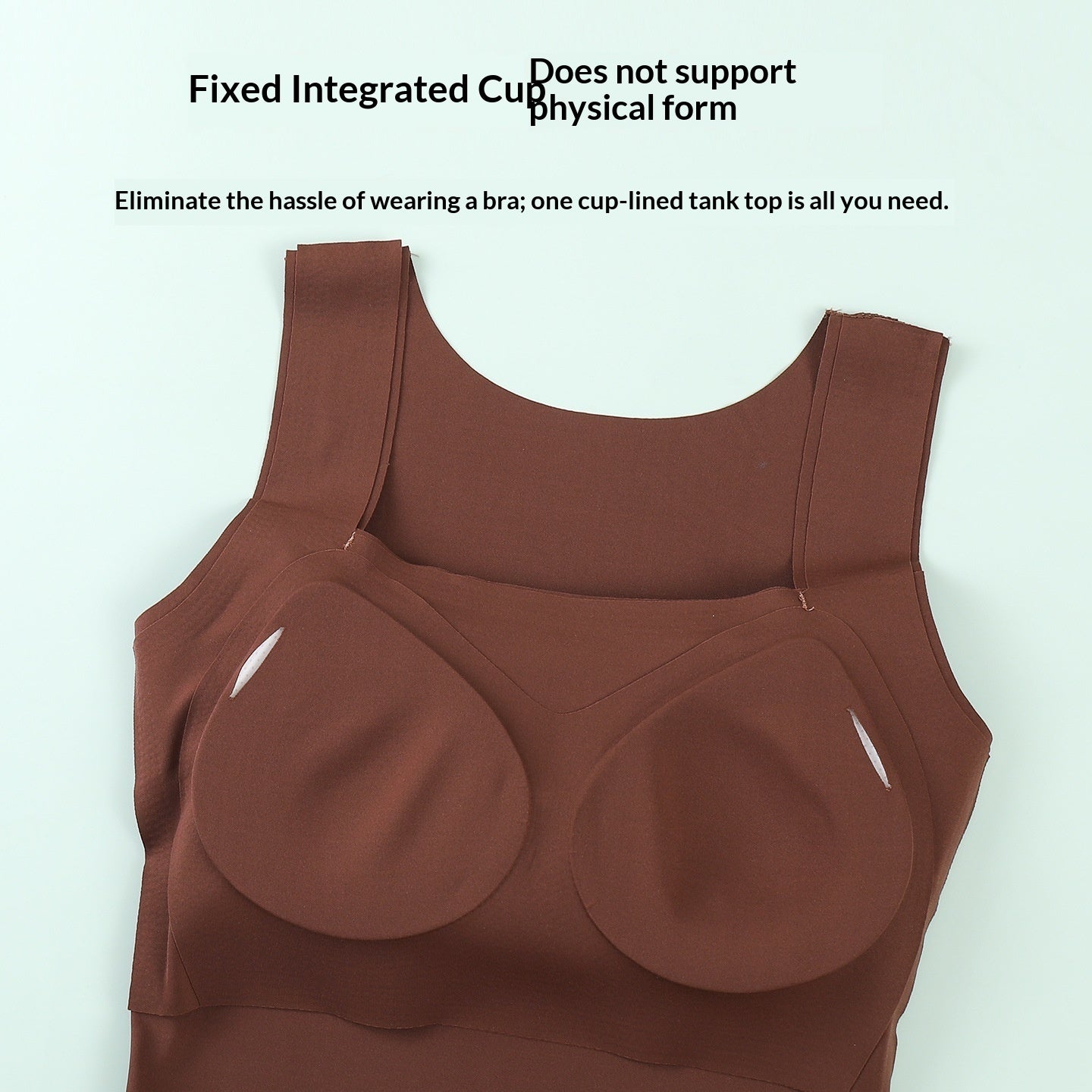 Four-season Womens Tank Top With Built-in Chest Pads, Breathable And Suitable For Wearing Outside