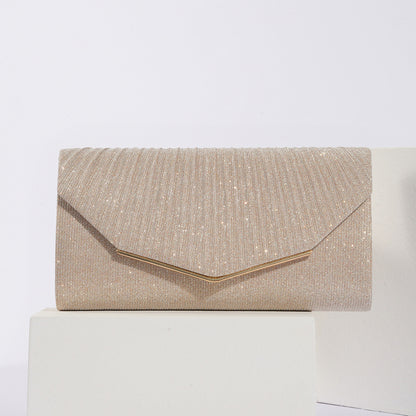 Vintage Womens Evening Clutch With Flap Pillow Bag Socialite Party Banquet Tote