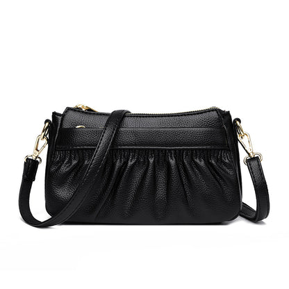 Genuine Leather High-end Textured Shoulder Sling Bag