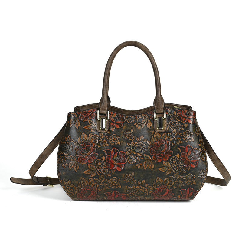 Retro Large-Capacity Handheld Shoulder Bag