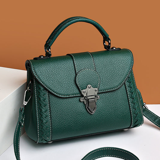 Retro Simple Shoulder Bag Soft Leather