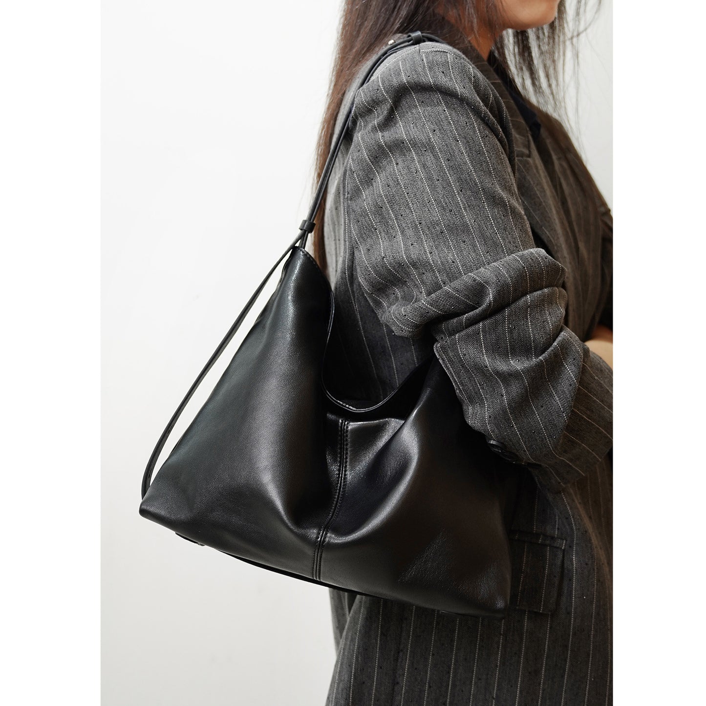 Sheepskin Niche Lazy-Style Large-Capacity Tote Bag For Women