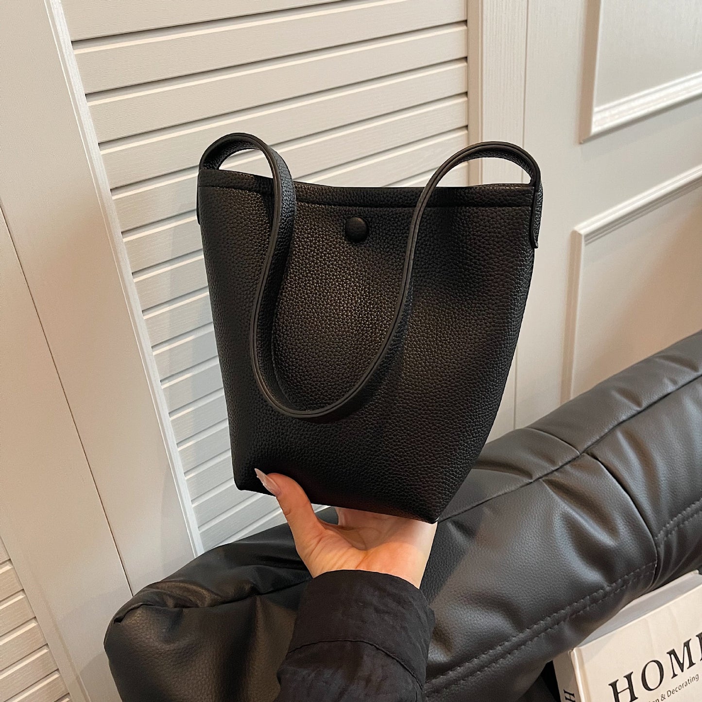 Large-capacity Tote Vegetable Basket Bucket Bag For Women, Springsummer