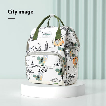 Capacity Mummy Baby Portable Waterproof Storage Multi-functional Compartment