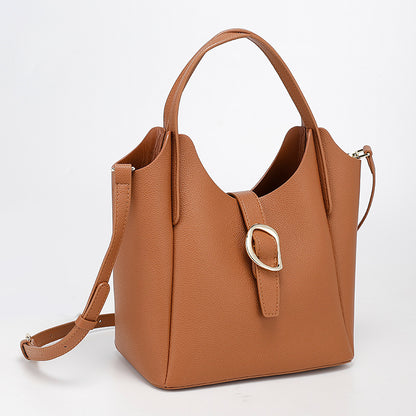 Womens Niche Versatile Shoulder And Crossbody Bag Polyester-cotton Blend