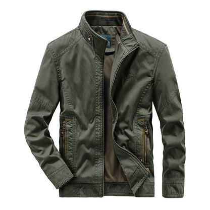Middle-aged Plus-size Jacket Trench Coat Men's Cross-border
