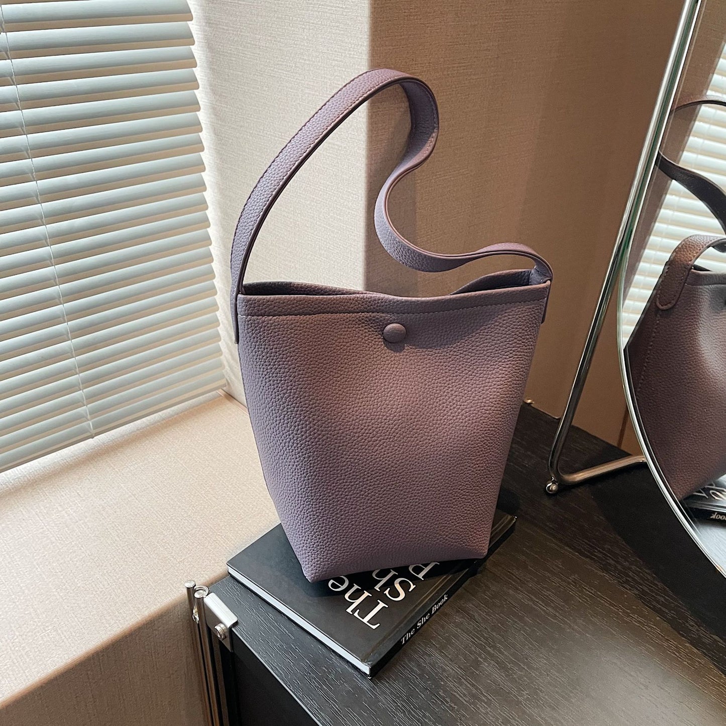 Large-capacity Tote Vegetable Basket Bucket Bag For Women, Springsummer