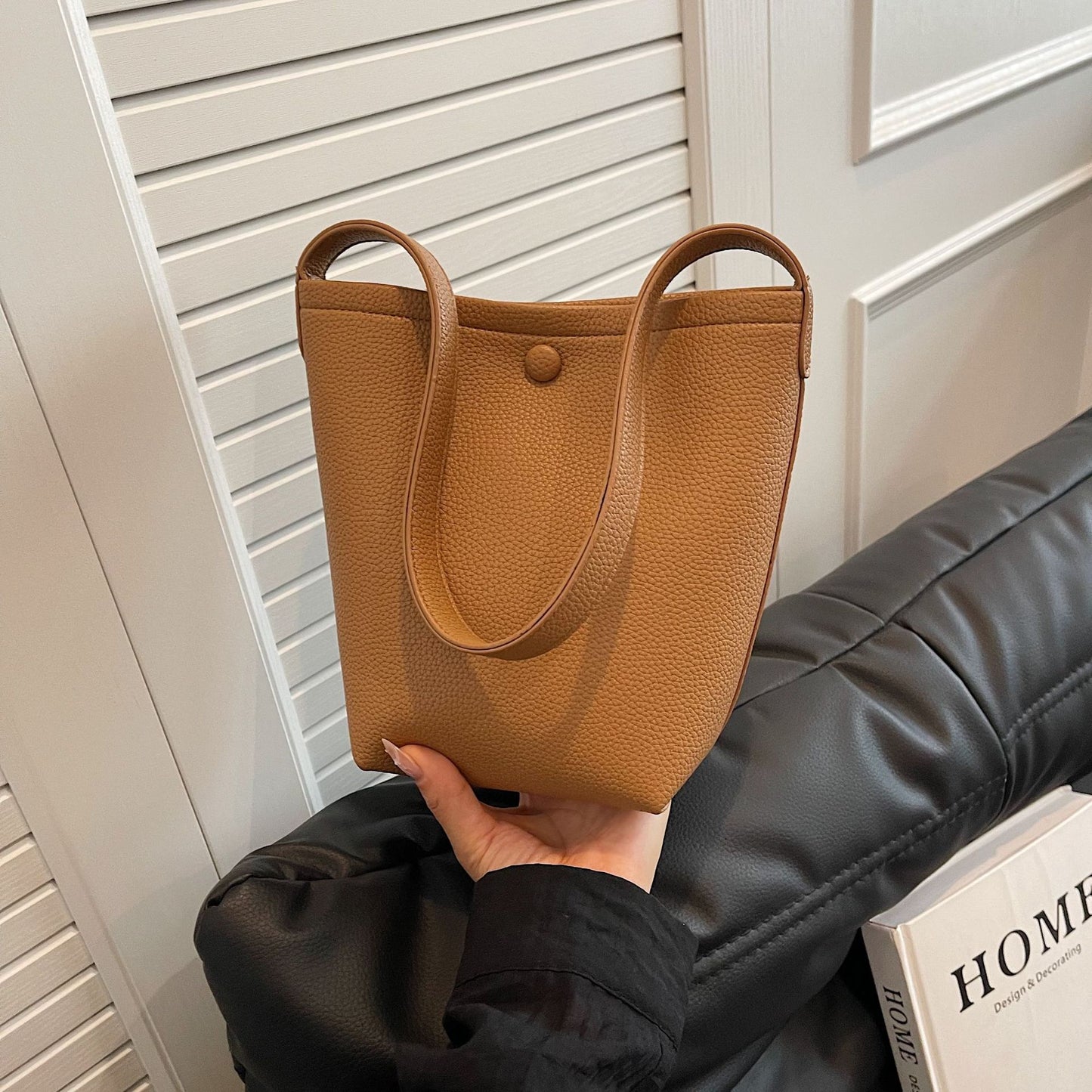 Large-capacity Tote Vegetable Basket Bucket Bag For Women, Springsummer