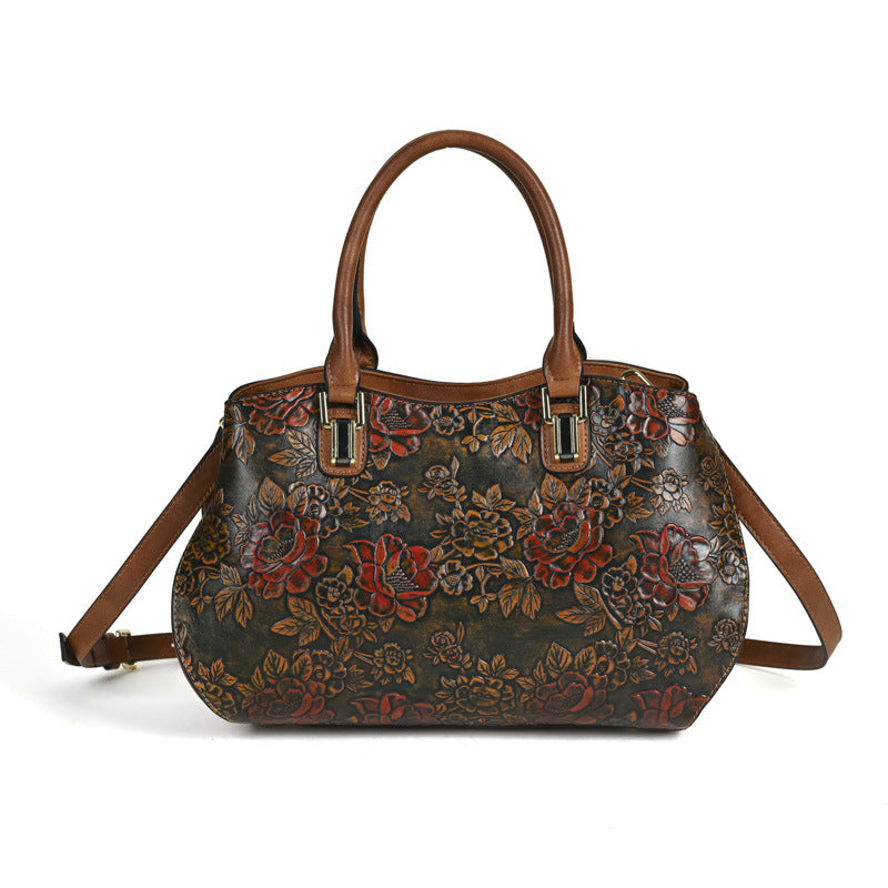 Retro Large-Capacity Handheld Shoulder Bag