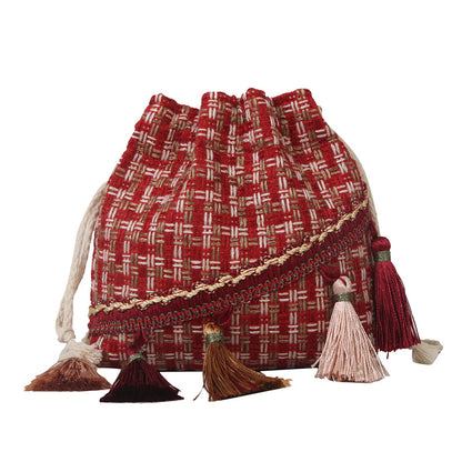 Bucket Bag Bohemian Ethnic Artistic Style