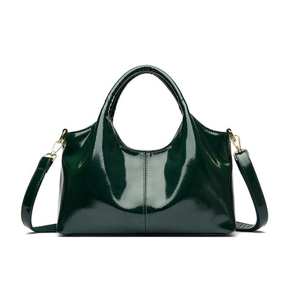 Premium Glossy Leather Trendy Commuter Bag