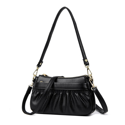 Genuine Leather High-end Textured Shoulder Sling Bag