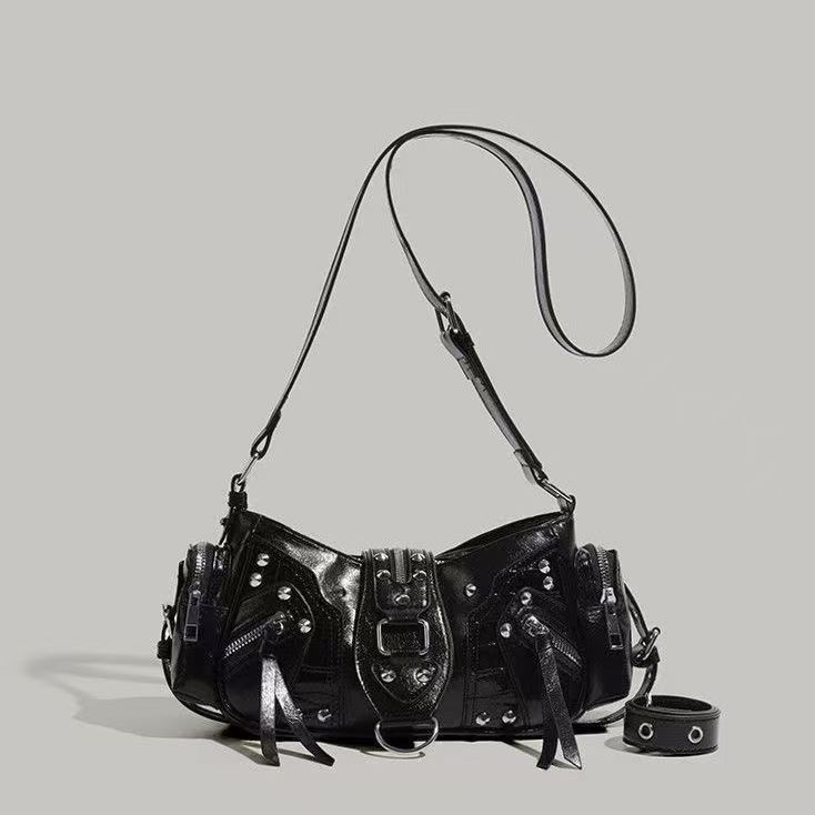 Edgy Y2k-style Single-shoulder Commuter Crossbody