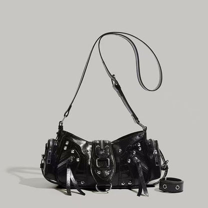 Edgy Y2k-style Single-shoulder Commuter Crossbody